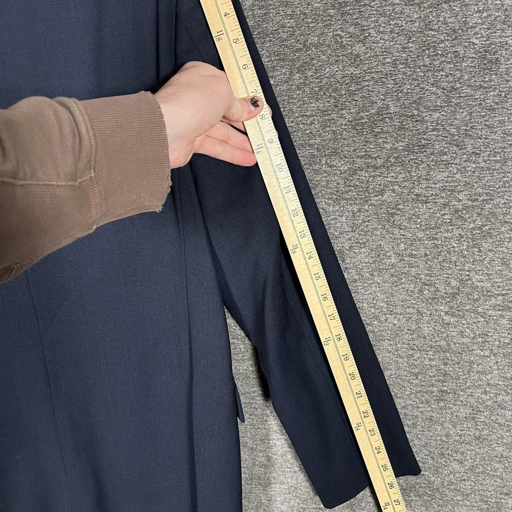 J.Crew Voyager‎ Thompson Suit Jacket Mens 40R Navy Wool Two Button Notch Lapel
